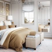 A Virtually Staged Classic Bedroom