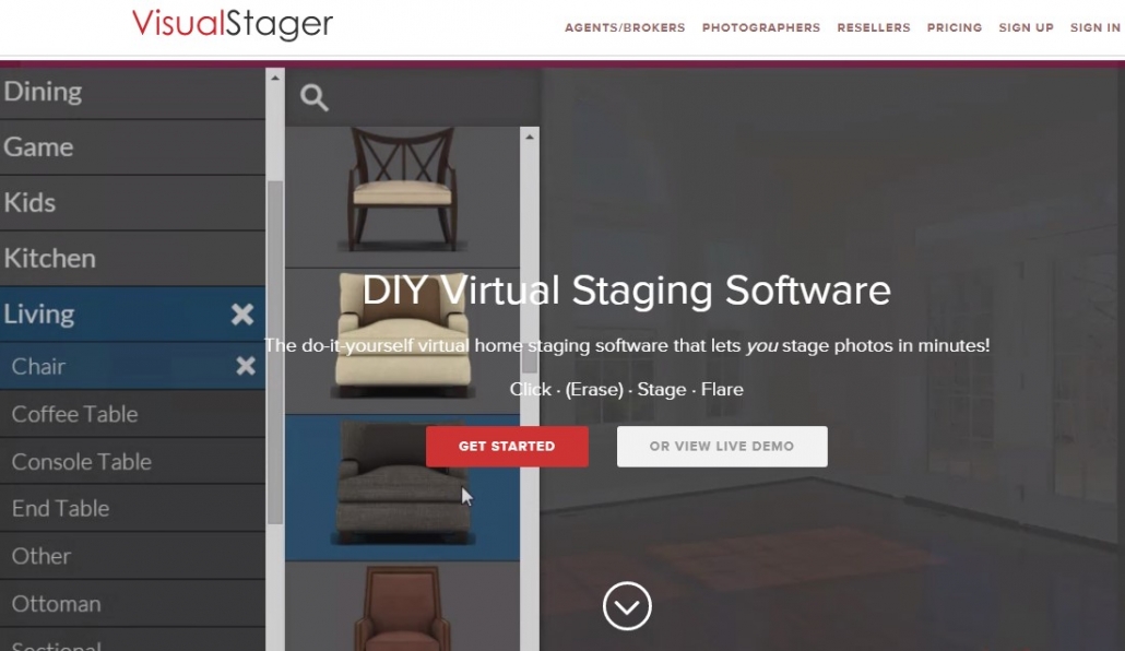 VirtualStager for Online Digital Staging