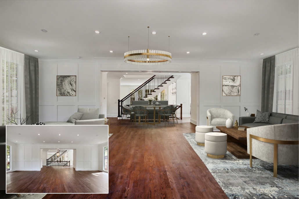 Luxurious Virtual Staging for a Big House