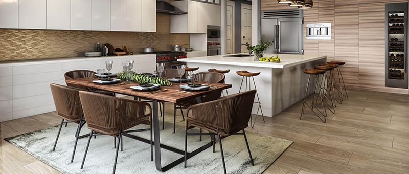 Virtual Staging for a Kitchen in a Modern Apartment