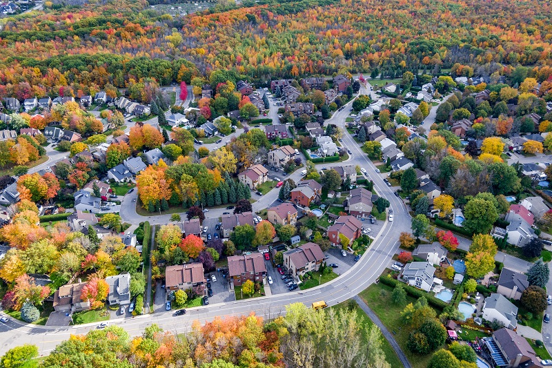 Demonstration of a Property Surroundings from Above