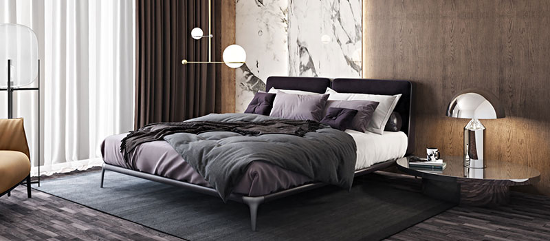 A Muted Color Scheme for Home Bedroom