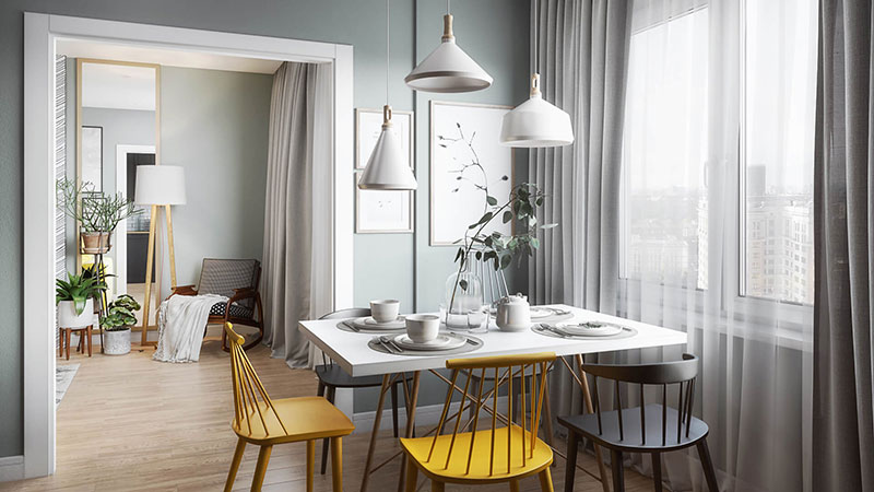 A Dining Zone Presentation in a Scandinavian Home