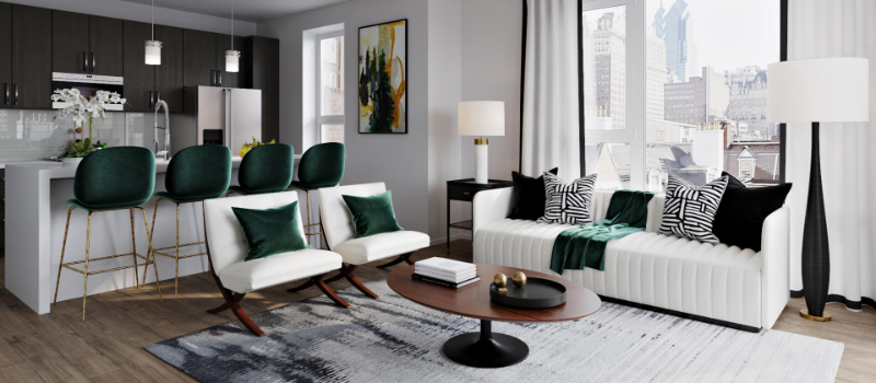 Virtual Interior Design for an Apartment that Was Made With 3D Modeling and Rendering Processes