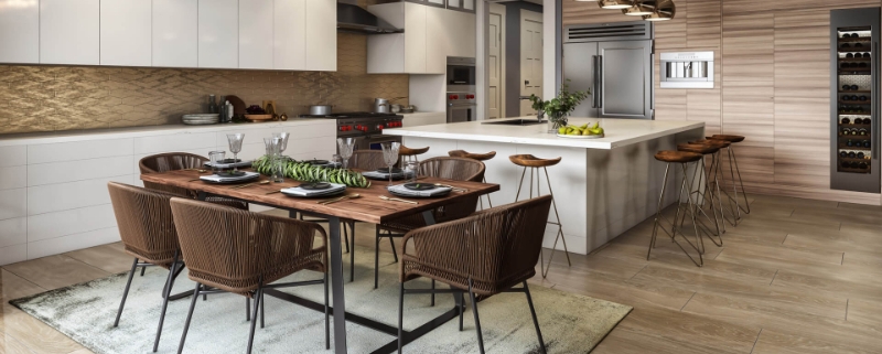 CGI of Modern Kitchen Ready to Be Used for Real Estate Listings