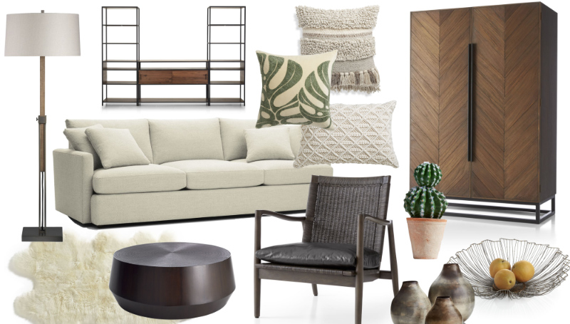 A Mood Board for Virtual Staging for Real Estate Made of Various Photos